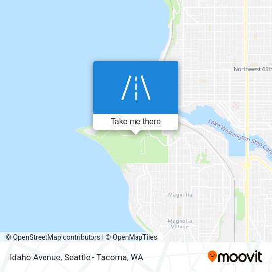 Idaho Avenue map