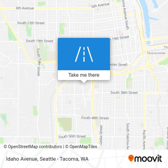 Idaho Avenue map