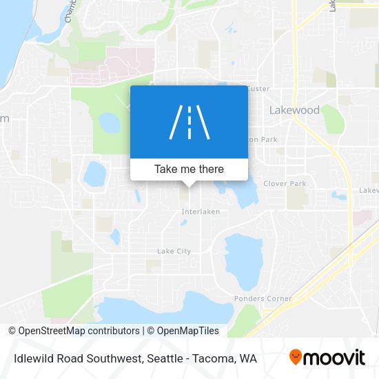 Idlewild Road Southwest map