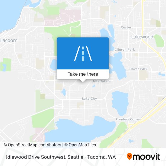 Idlewood Drive Southwest map