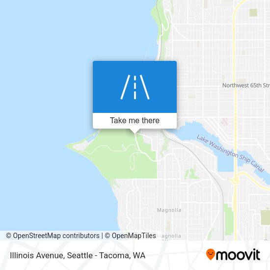 Illinois Avenue map