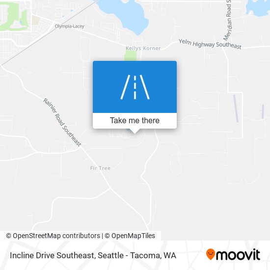 Incline Drive Southeast map
