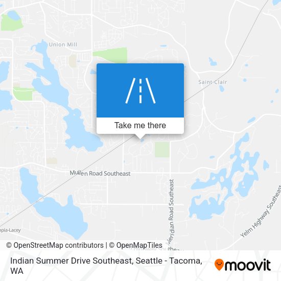 Indian Summer Drive Southeast map