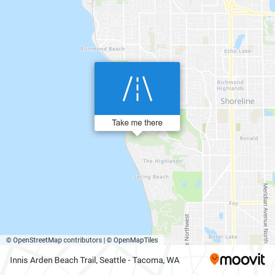 Innis Arden Beach Trail map