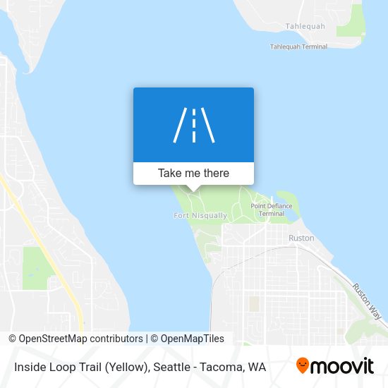 Inside Loop Trail (Yellow) map
