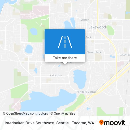Interlaaken Drive Southwest map