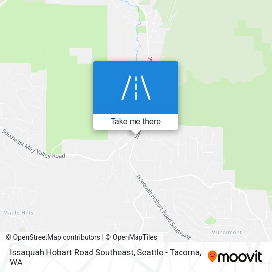 Issaquah Hobart Road Southeast map