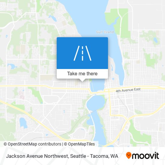 Jackson Avenue Northwest map