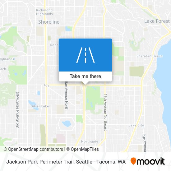 Jackson Park Perimeter Trail map