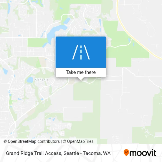 Grand Ridge Trail Access map