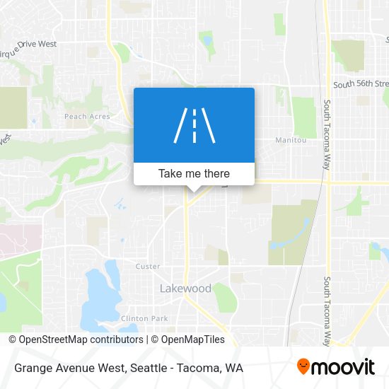Grange Avenue West map
