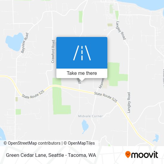 Mapa de Green Cedar Lane