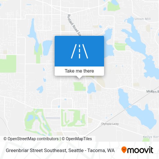 Greenbriar Street Southeast map