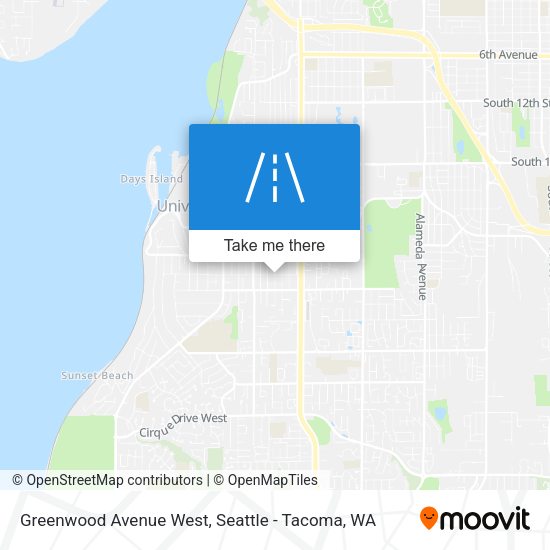 Greenwood Avenue West map