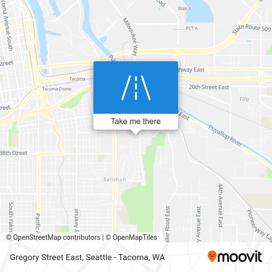 Mapa de Gregory Street East