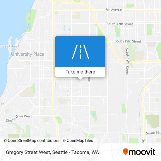 Mapa de Gregory Street West