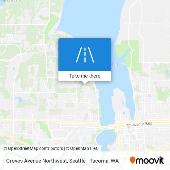 Groves Avenue Northwest map