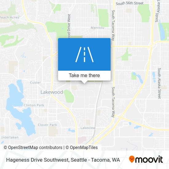 Mapa de Hageness Drive Southwest
