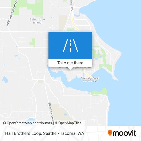 Hall Brothers Loop map