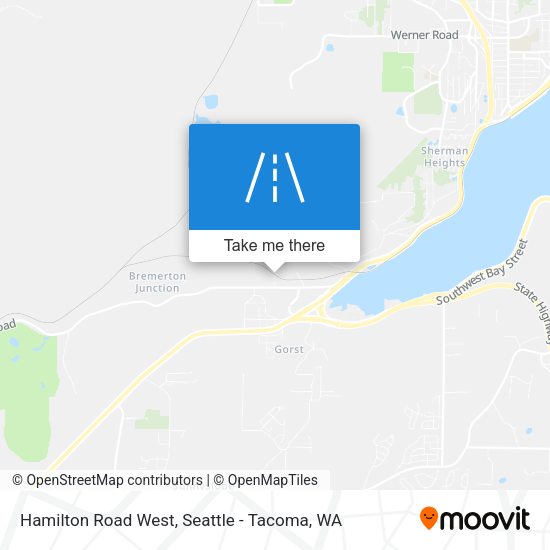 Hamilton Road West map