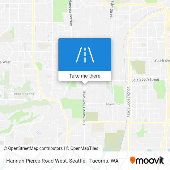 Hannah Pierce Road West map