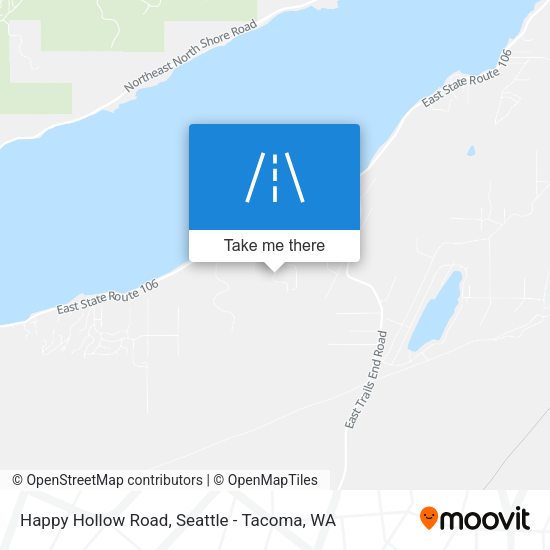 Happy Hollow Road map
