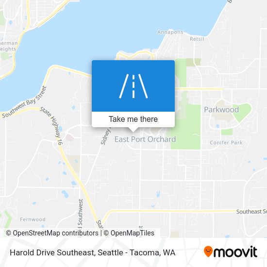 Mapa de Harold Drive Southeast