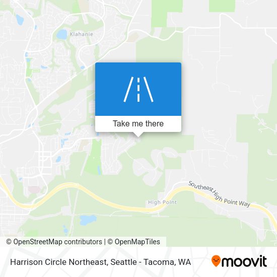 Harrison Circle Northeast map