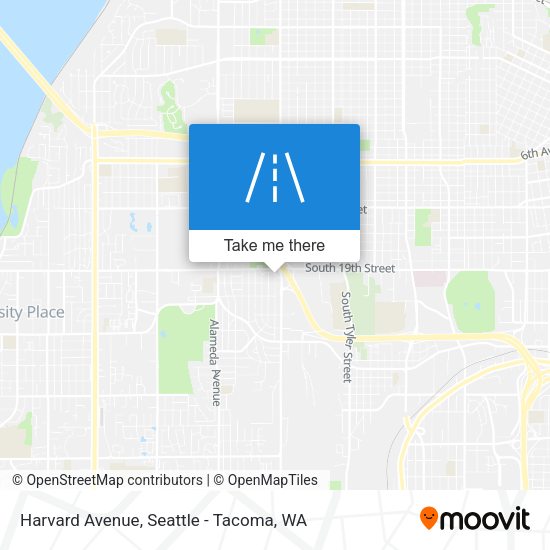 Mapa de Harvard Avenue