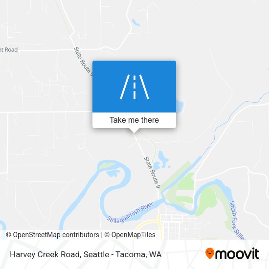 Mapa de Harvey Creek Road