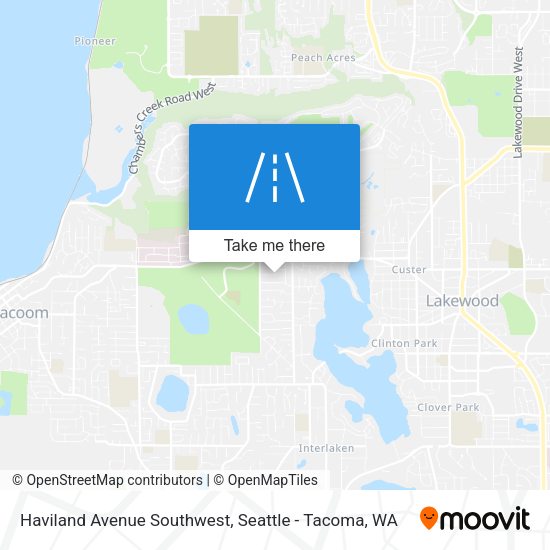 Haviland Avenue Southwest map