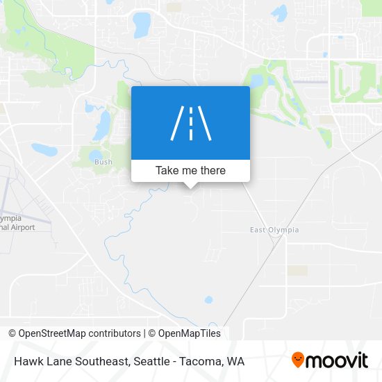 Hawk Lane Southeast map