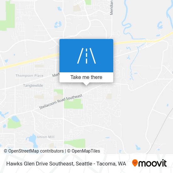 Hawks Glen Drive Southeast map