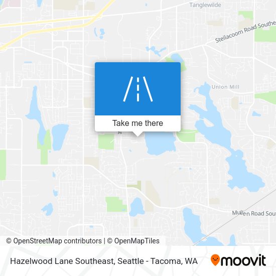 Hazelwood Lane Southeast map