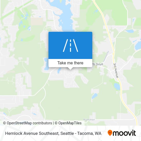 Mapa de Hemlock Avenue Southeast