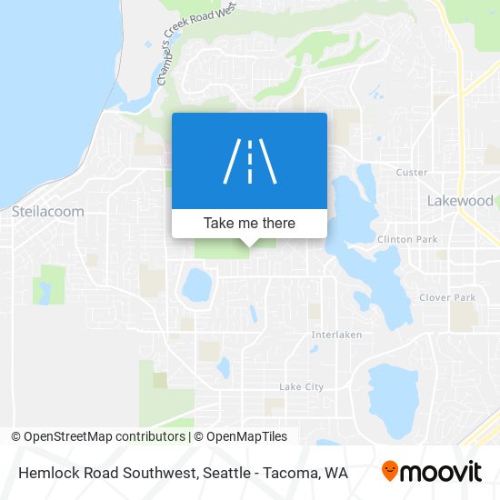 Hemlock Road Southwest map