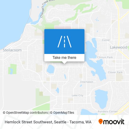 Hemlock Street Southwest map