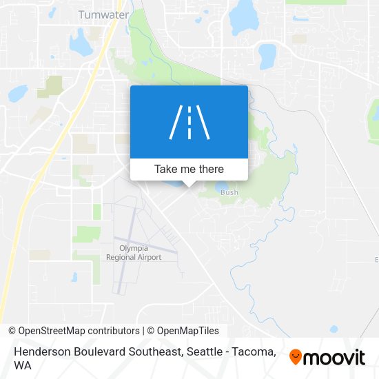 Henderson Boulevard Southeast map