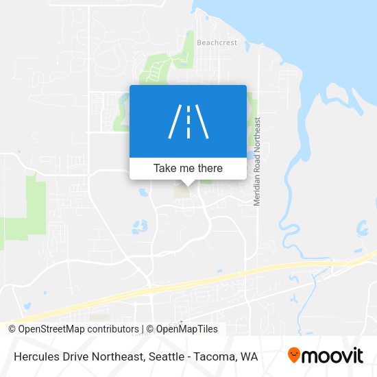 Hercules Drive Northeast map