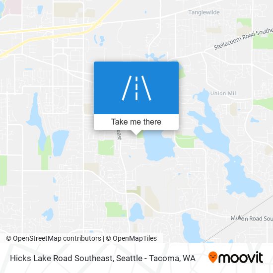 Hicks Lake Road Southeast map