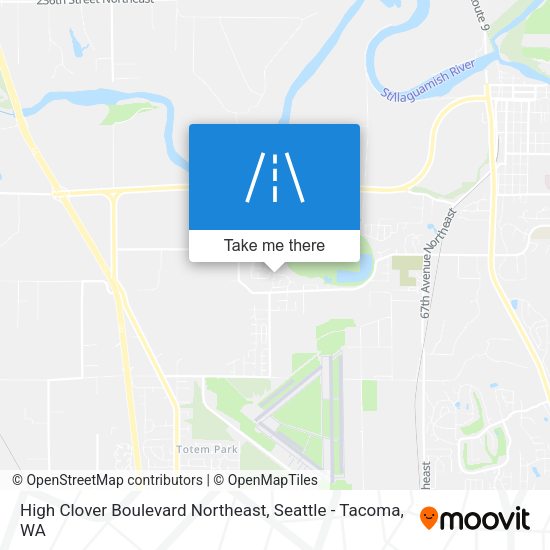 High Clover Boulevard Northeast map
