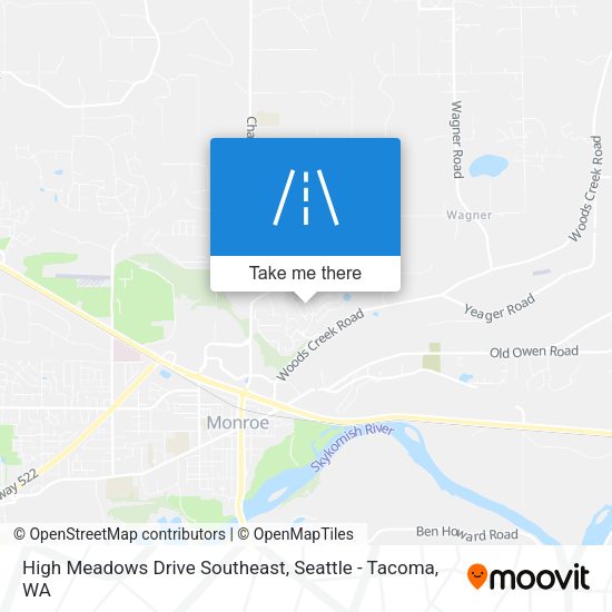 High Meadows Drive Southeast map
