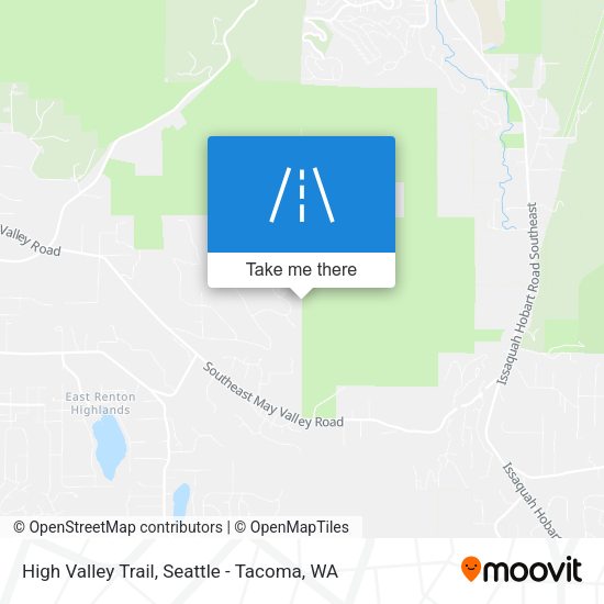 High Valley Trail map