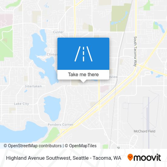 Highland Avenue Southwest map
