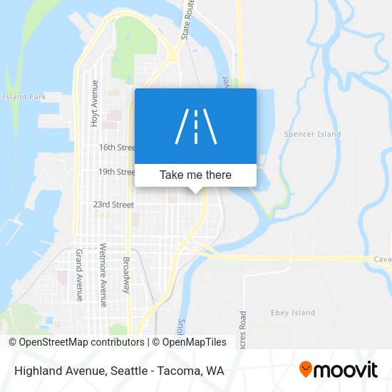 Mapa de Highland Avenue