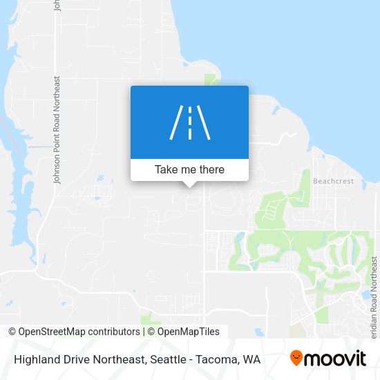 Highland Drive Northeast map