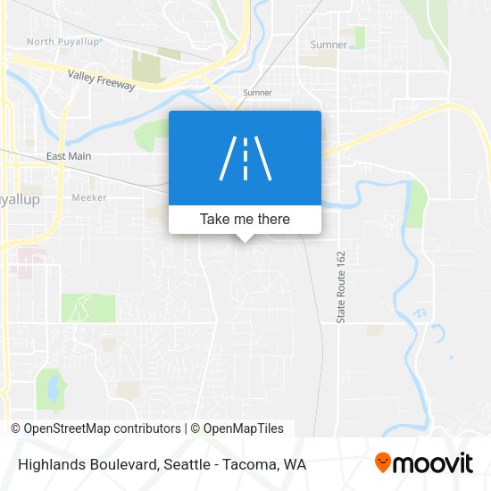Highlands Boulevard map