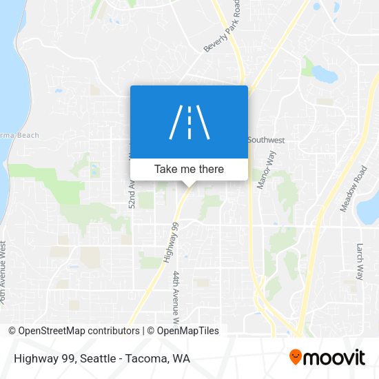 Mapa de Highway 99
