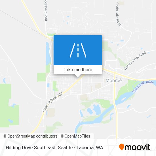 Hilding Drive Southeast map