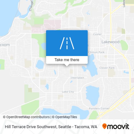 Mapa de Hill Terrace Drive Southwest